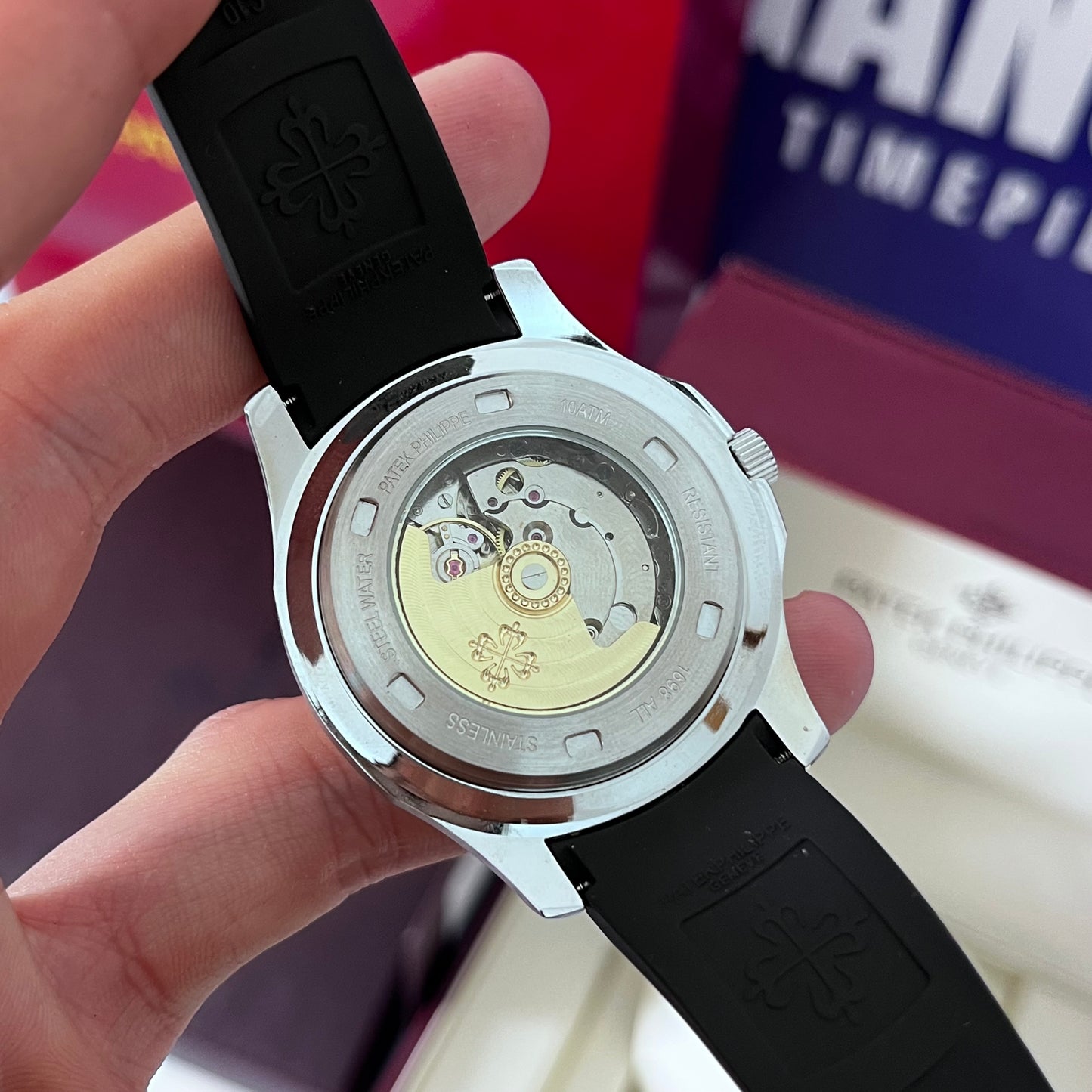 Montre PATEK nautilus SILICONE NOIR mecanique AAA