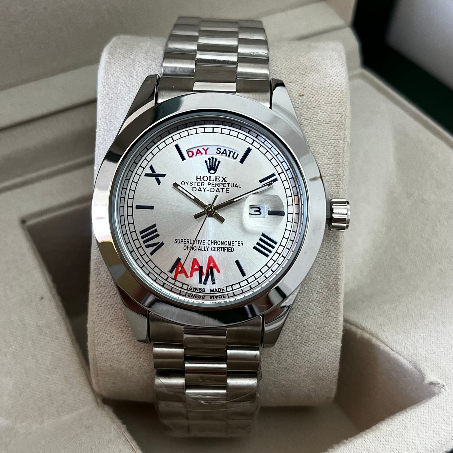 Montre rlx DAYDATE BLANC