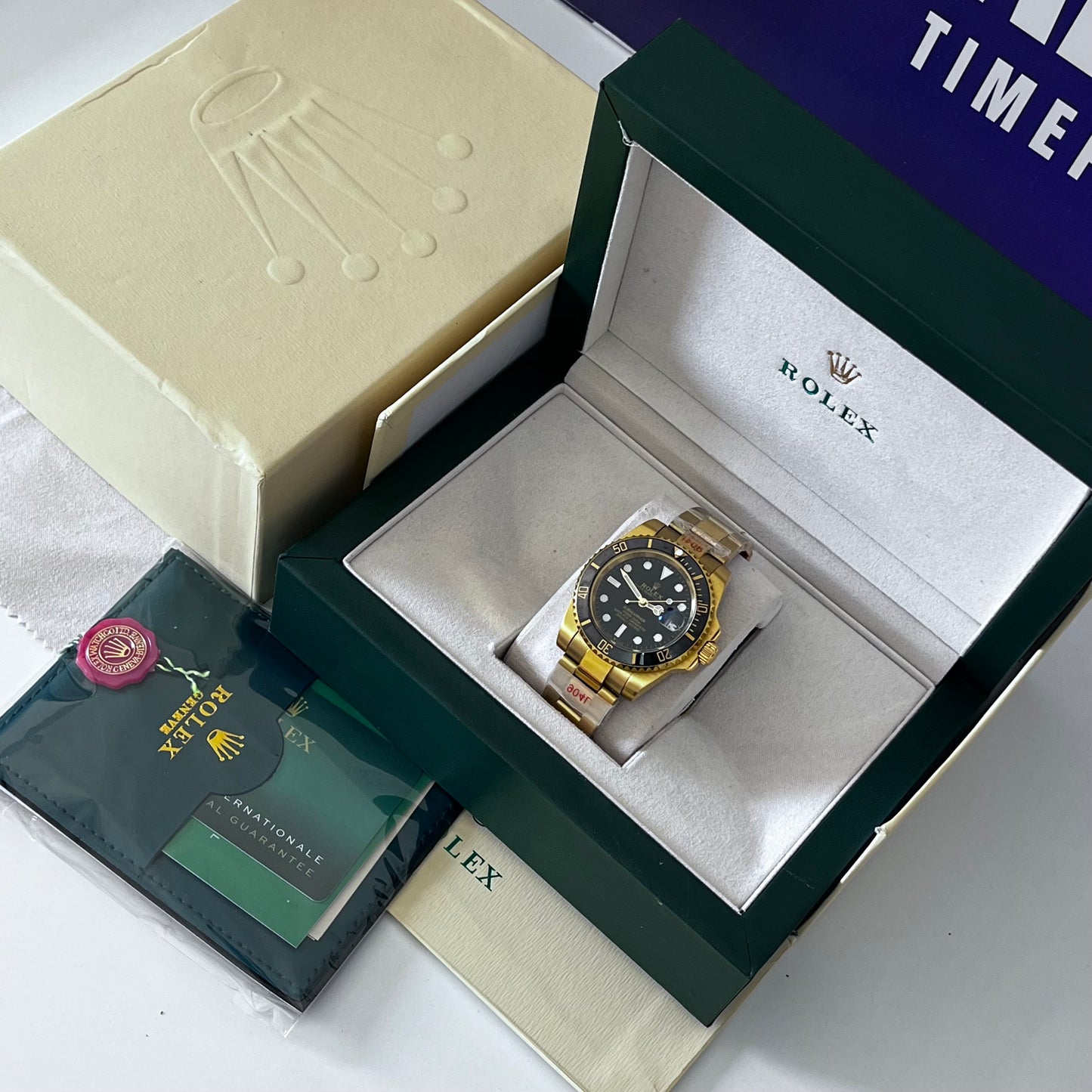 Montre rlx SUB mecanique GOLD AAA