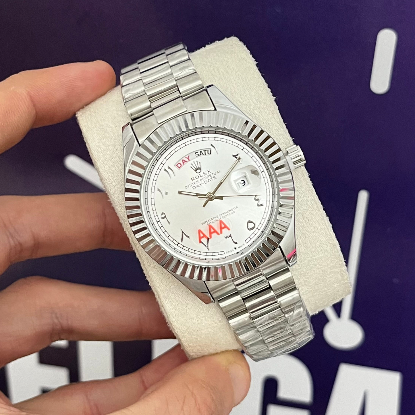 Montre rlx daydate chiffre arabe
