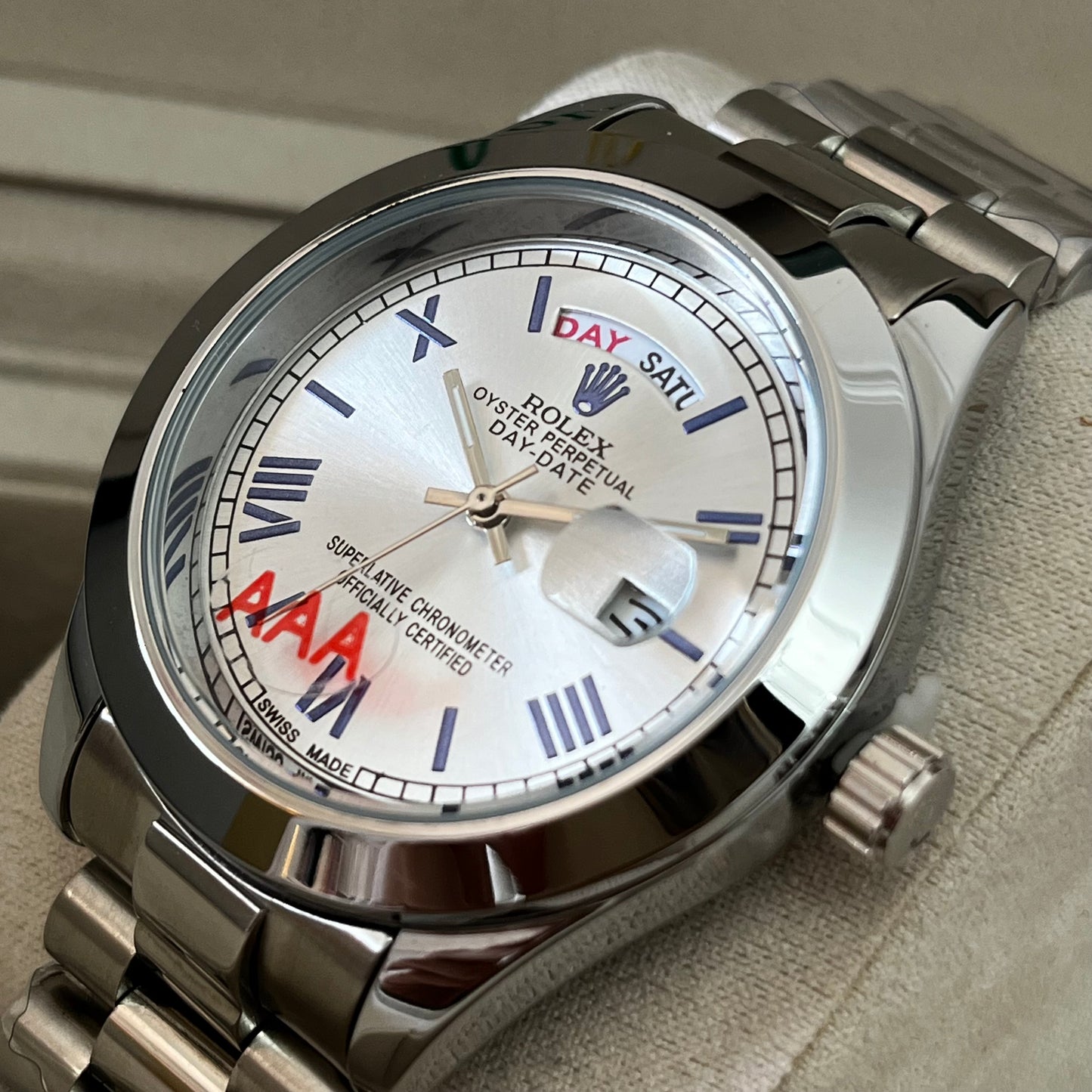 Montre rlx DAYDATE BLANC