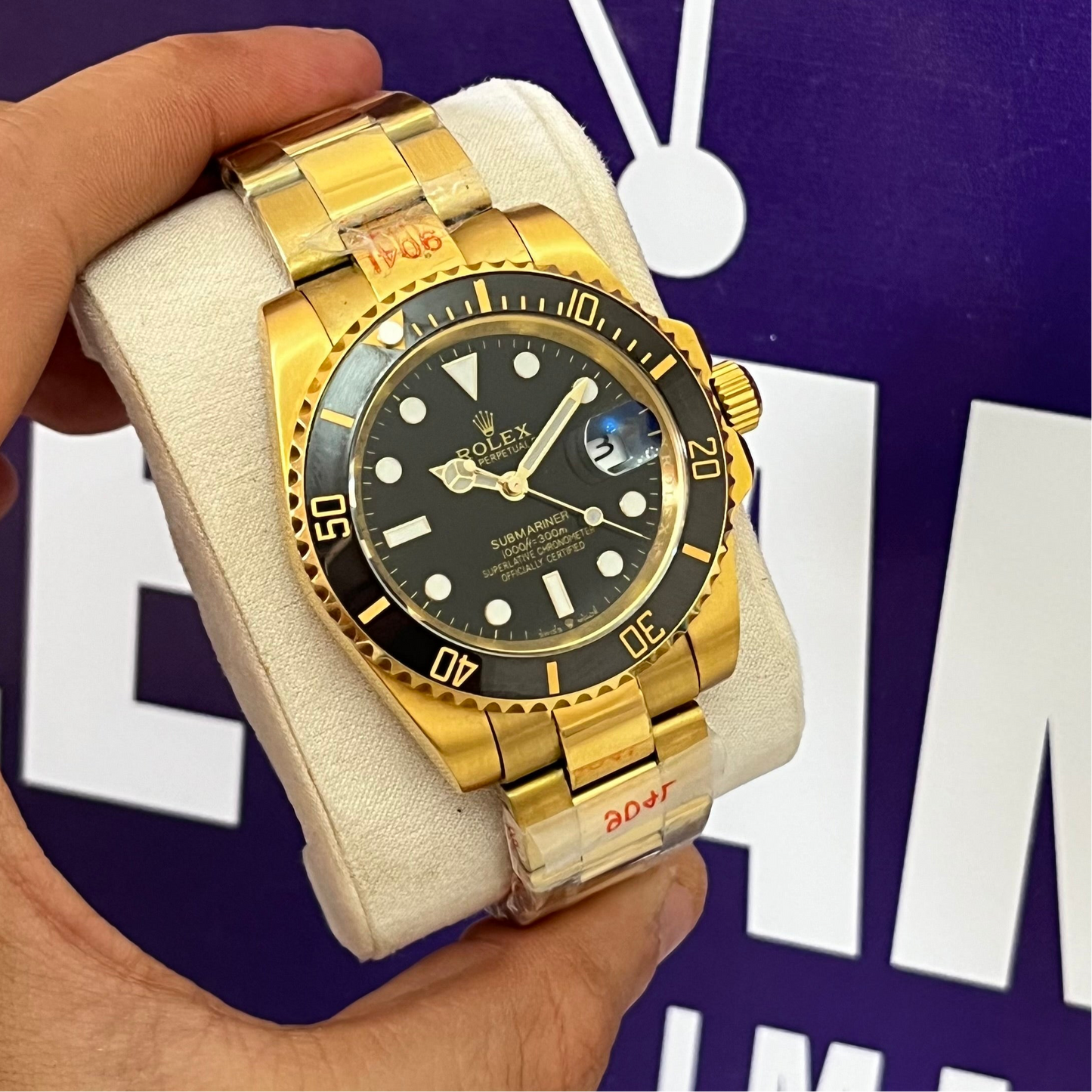 Montre rlx SUB mecanique GOLD BLACK AAA