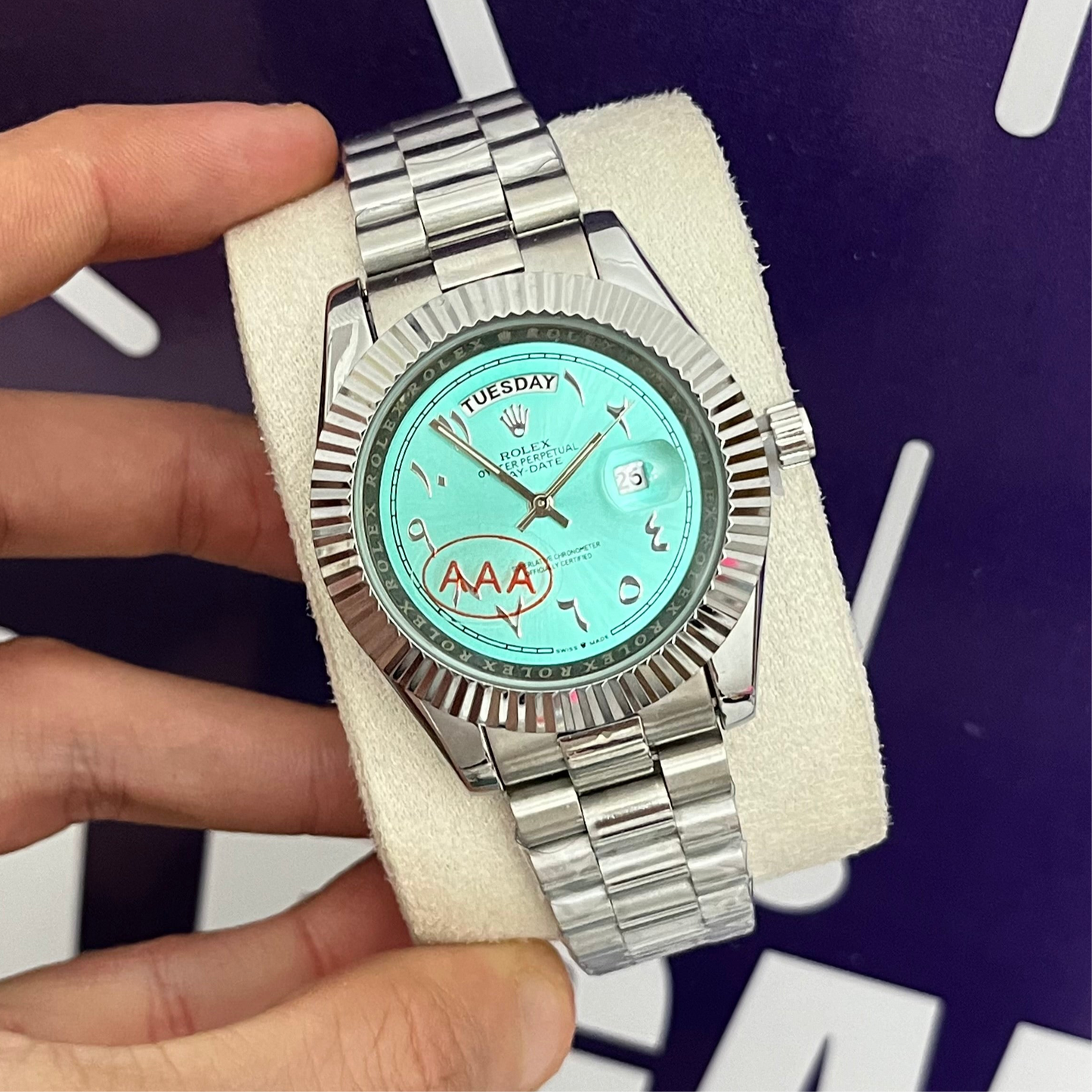 Montre rlx daydate chiffre arabe