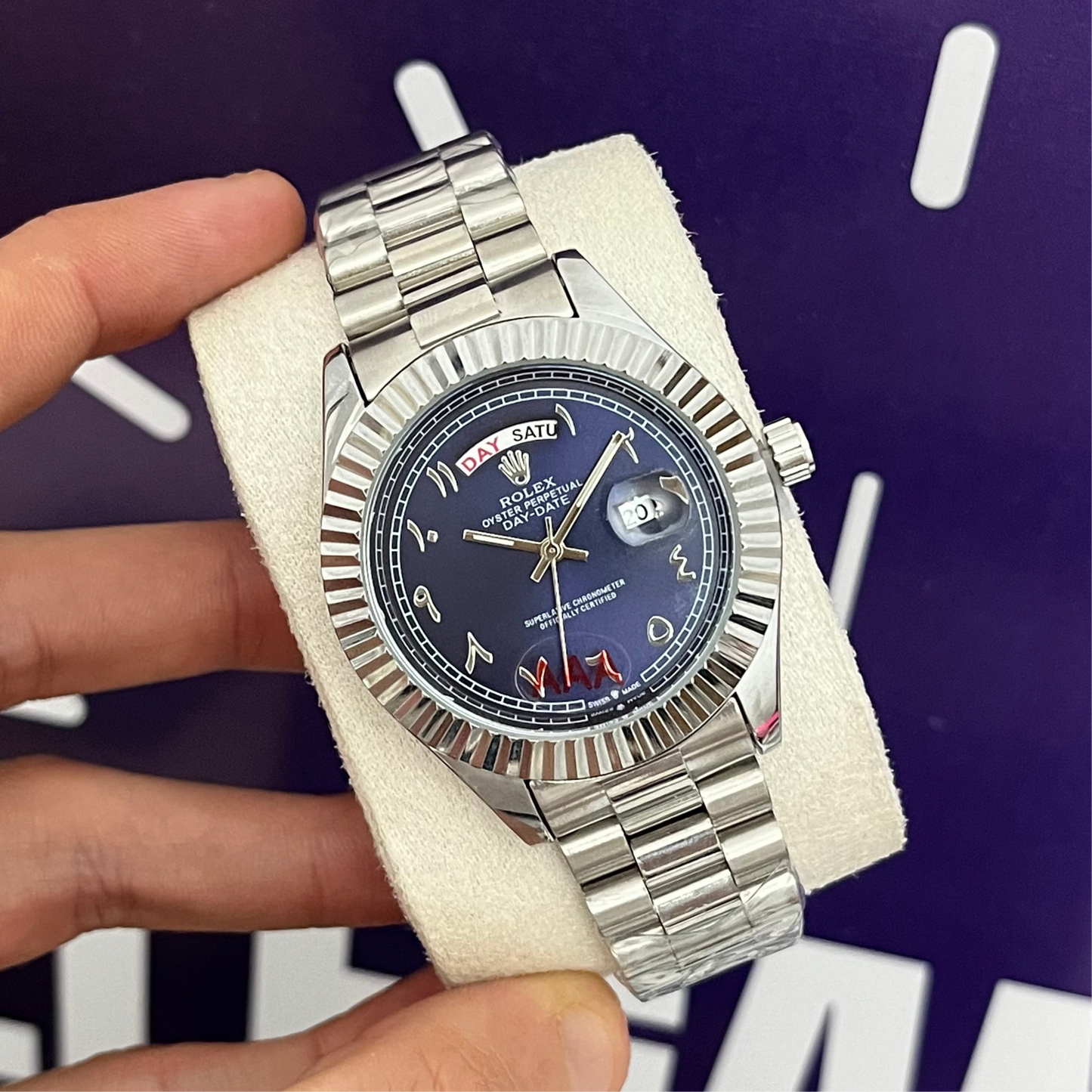 Montre rlx daydate chiffre arabe