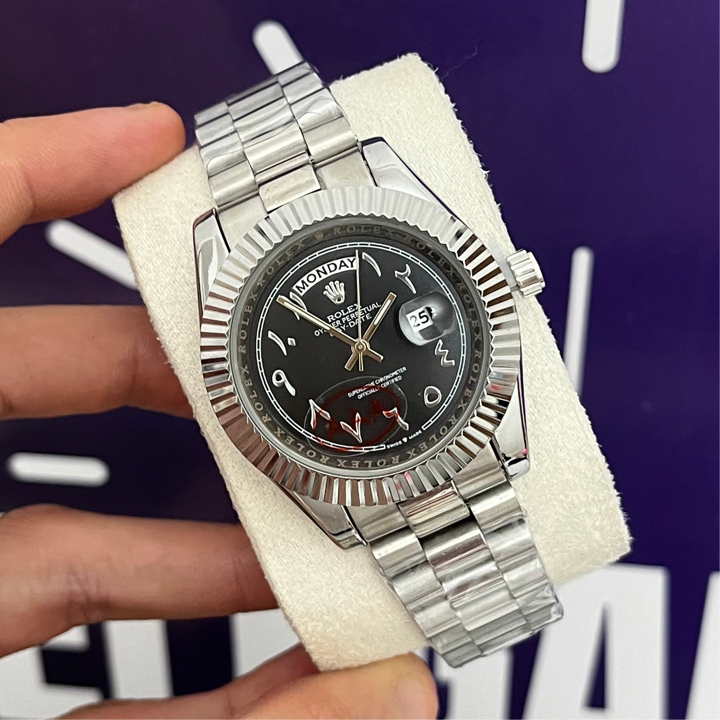 Montre rlx daydate chiffre arabe
