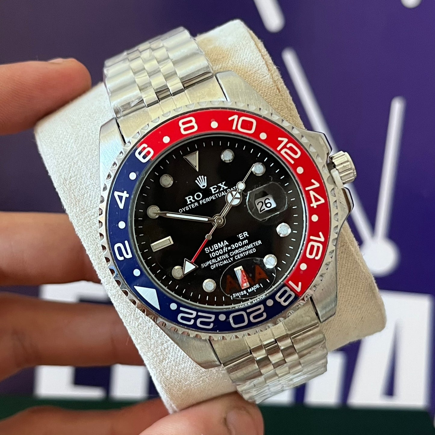 Montre rlx GMT SILVER