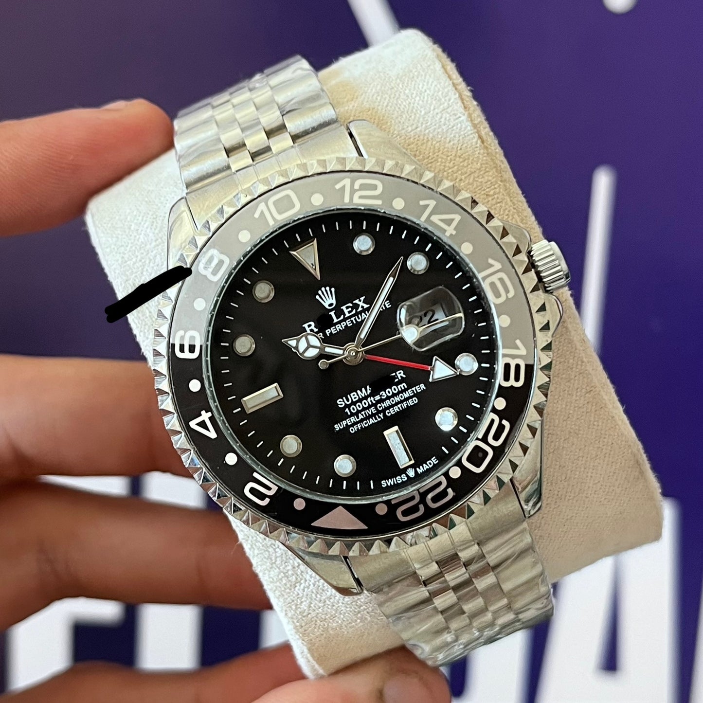 Montre rlx GMT SILVER