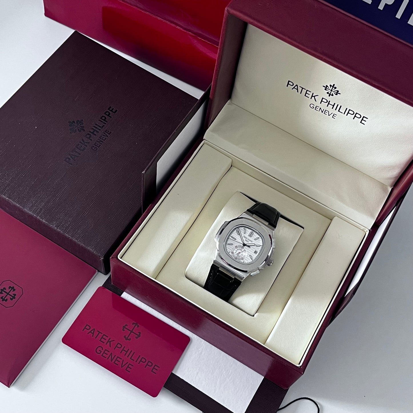Montre PATEK CUIR mecanique AAA NOIR