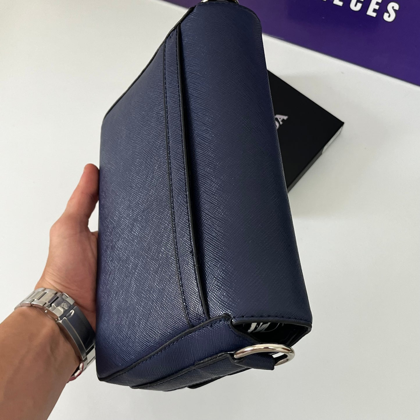 Sacoche PRADA bleu nuit classique 🇨🇳