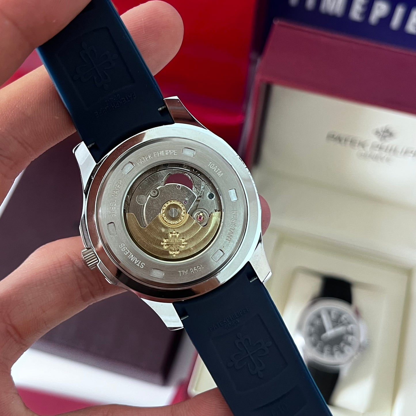 Montre PATEK nautilus SILICONE BLEU mecanique AAA