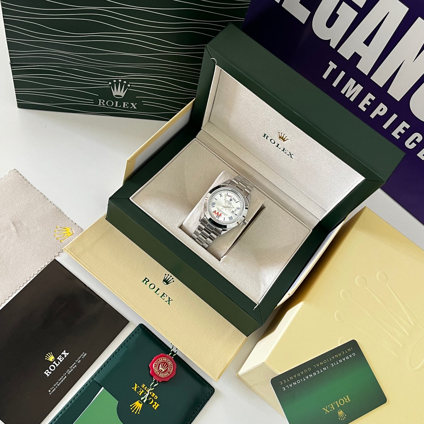 Montre rlx DAYDATE BLANC