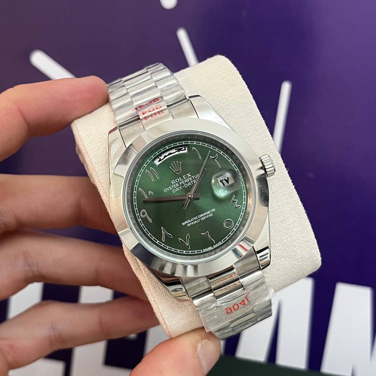 Montre rlx ARABIC DIAL GREEN mecanique AAA