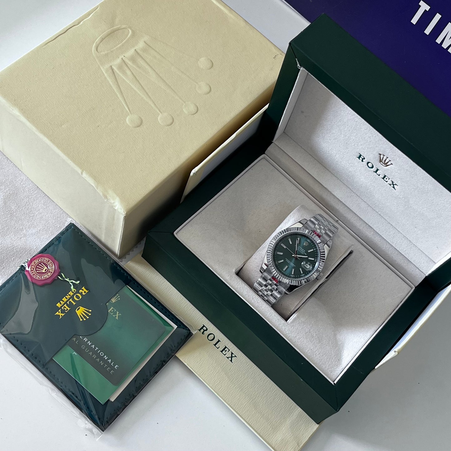 Montre rlx DATE DIAL GREEN mecanique AAA