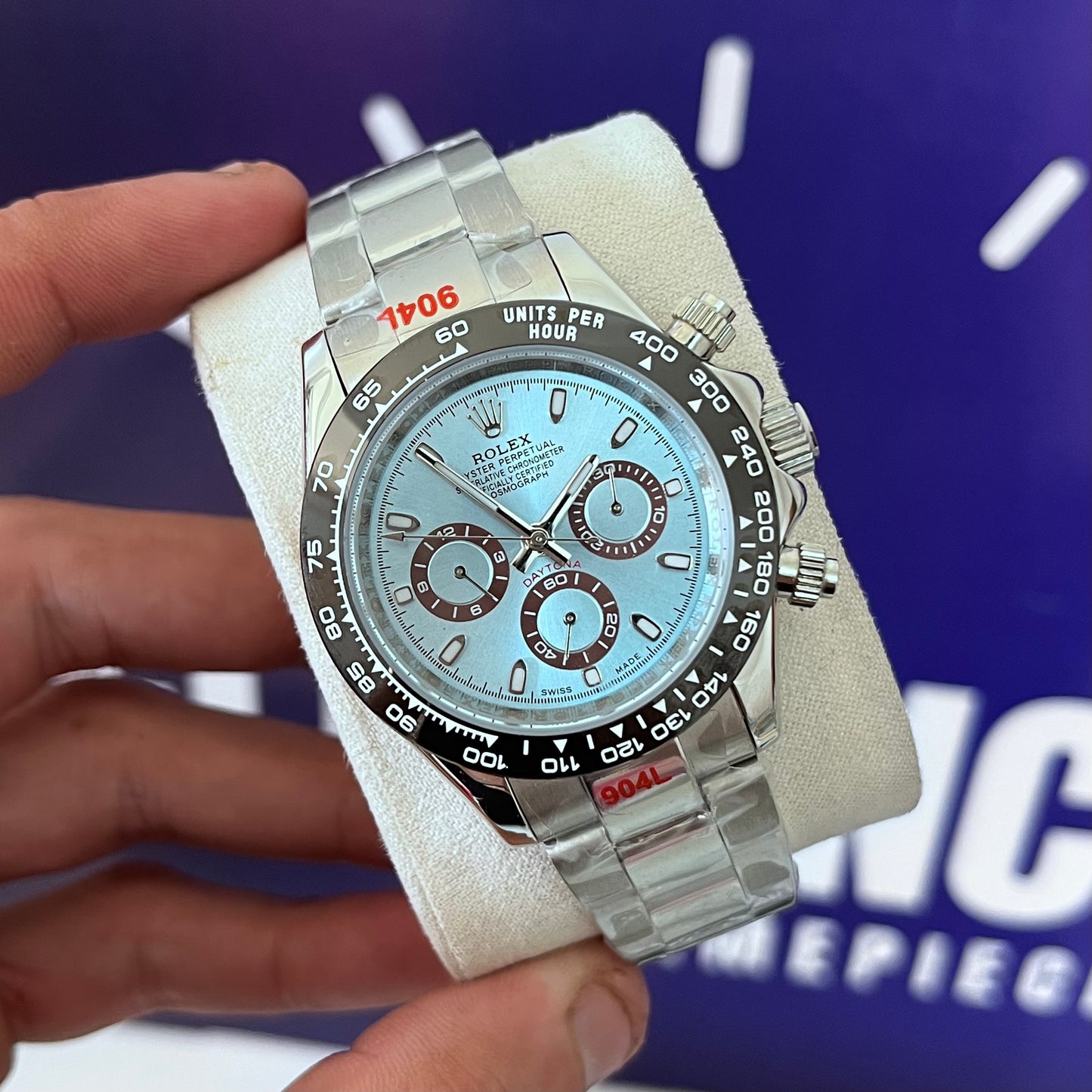 Montre rlx DAYTO mecanique BLEU CIEL AAA