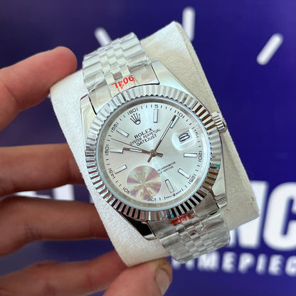Montre rlx DATE BLANC mecanique HAUTE GAMME