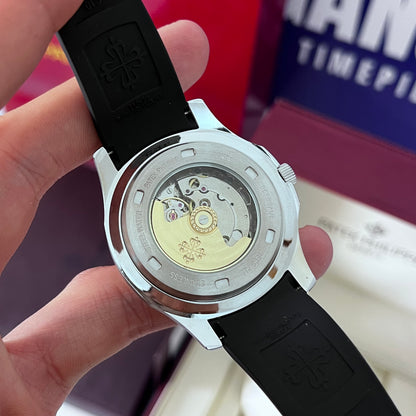 Montre PATEK nautilus SILICONE NOIR mecanique HAUTE GAMME