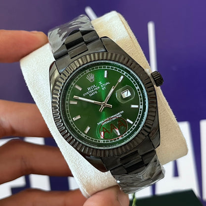 Montre rlx DAYDATE ROMAIN NUMBER BLACK acier