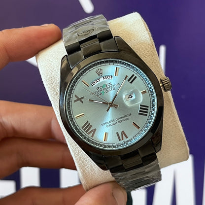 Montre rlx DAYDATE ROMAIN NUMBER BLACK acier