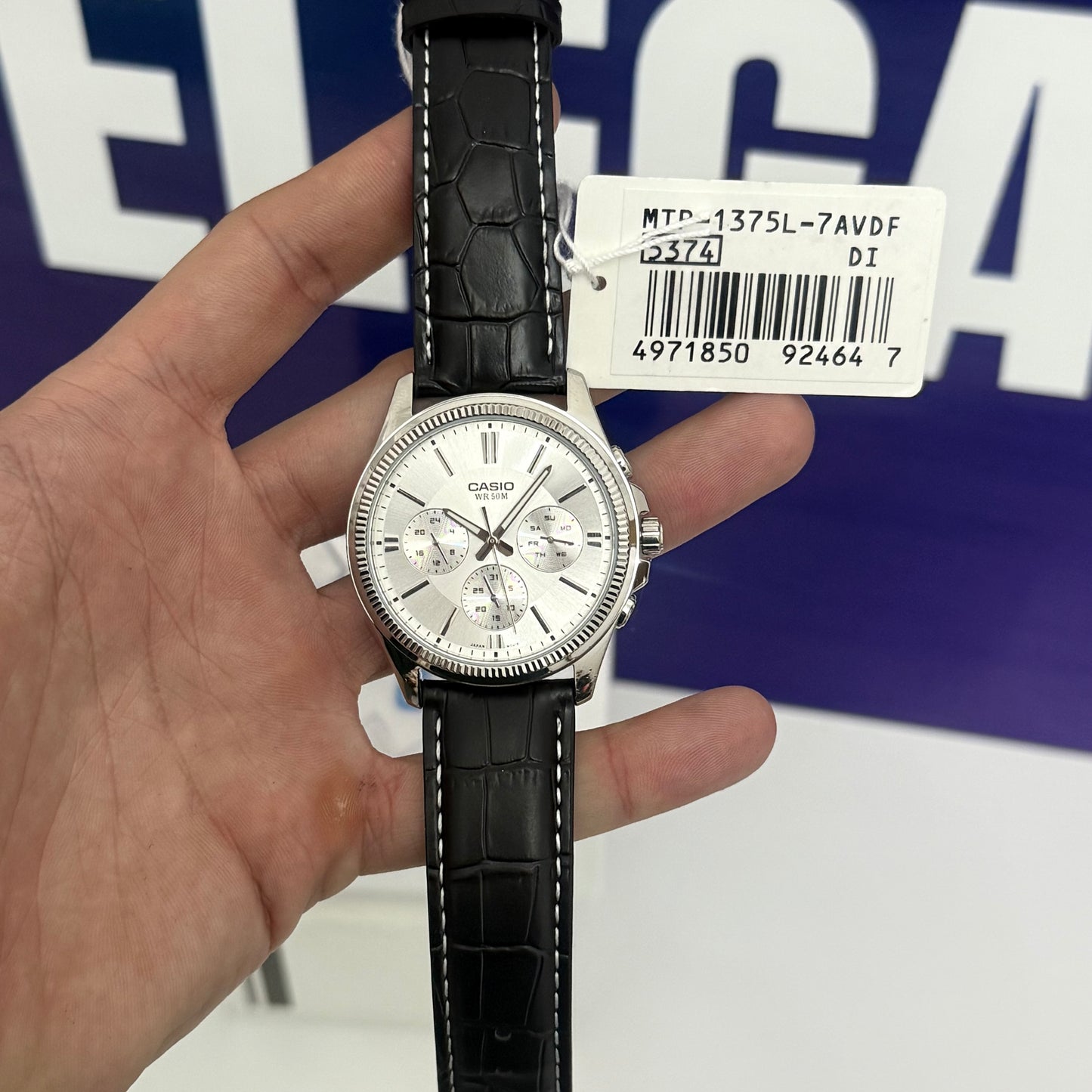 CASIO MTP 5374 CUIRE BLANC