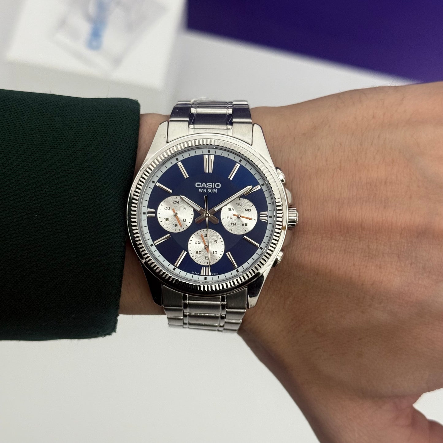 CASIO MTP 5374 BLEU ORIGINAL