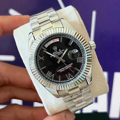 Montre rlx DAYDATE ROMAIN NUMBER acier
