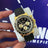 Montre rlx DAYTO mecanique SILICONE DORE NOIR AAA