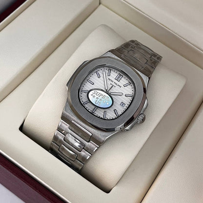 Montre PATEK nautilus mecanique HAUTE GAMME BLANC
