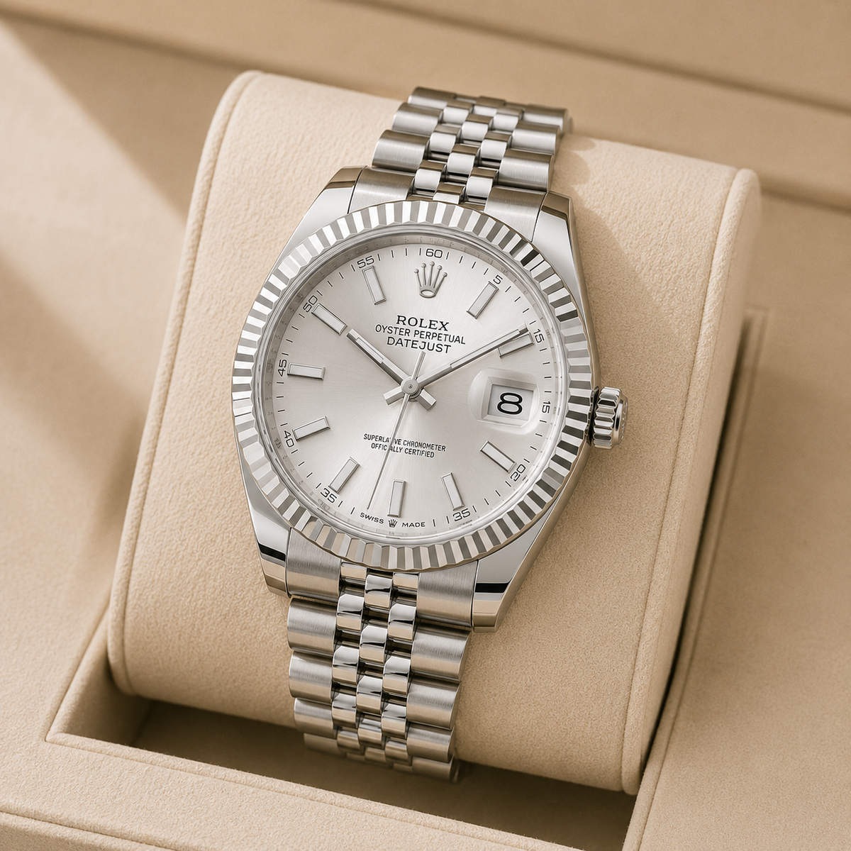 Montre rlx DATE DIAL BLEU mecanique HAUTE GAMME