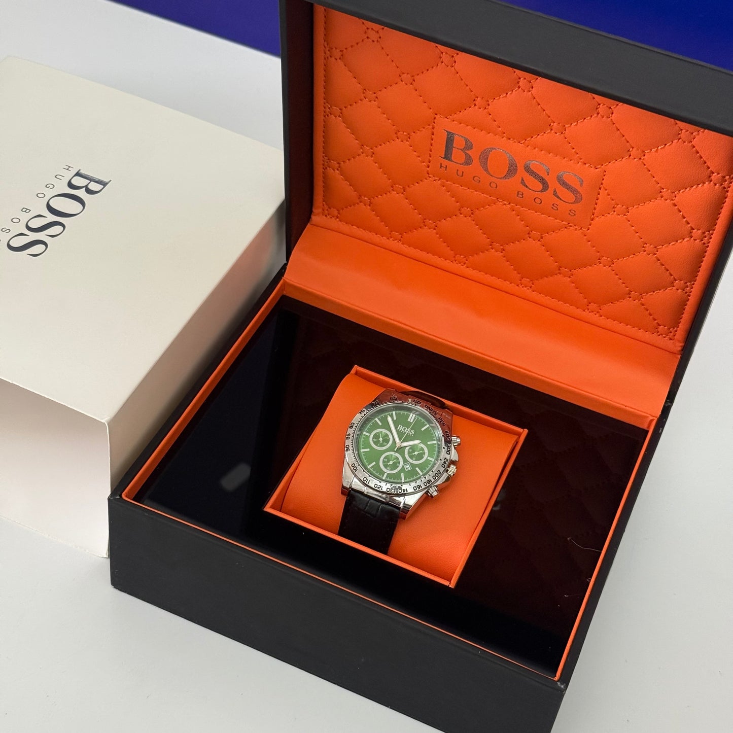 Montre BOSS cuire avec box
