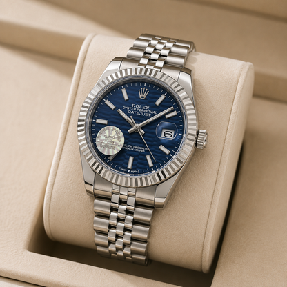 Montre rlx DATE DIAL BLEU mecanique HAUTE GAMME