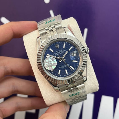 Montre rlx DATE DIAL BLEU mecanique HAUTE GAMME