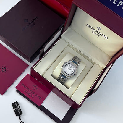 Montre PATEK nautilus mecanique HAUTE GAMME BLANC