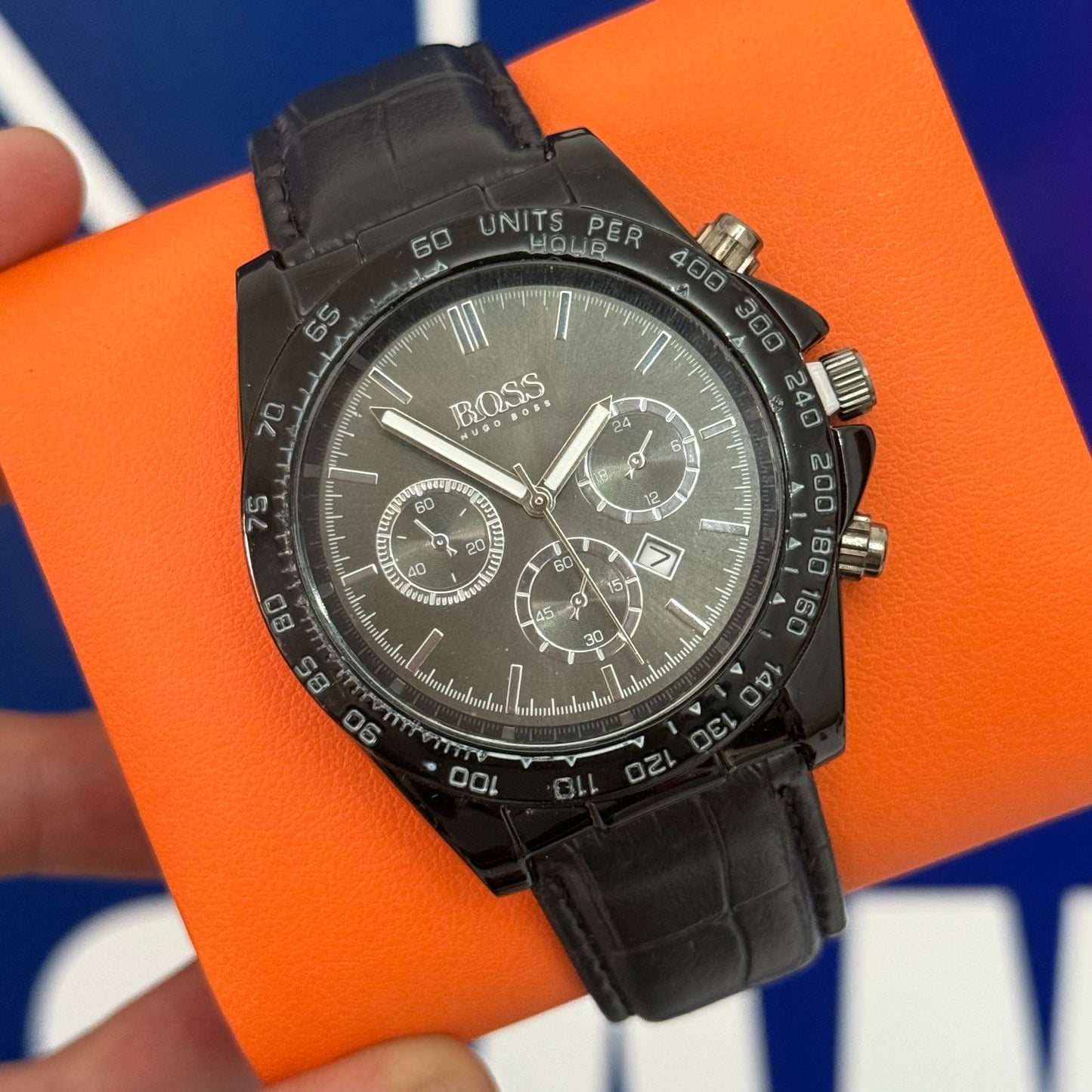 Montre BOSS cuire avec box
