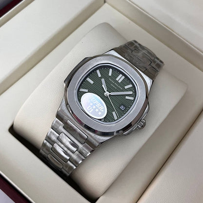 Montre PATEK nautilus mecanique HAUTE GAMME VERT