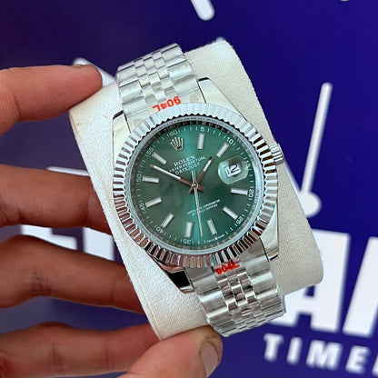 Montre rlx DATE DIAL GREEN mecanique HAUTE GAMME