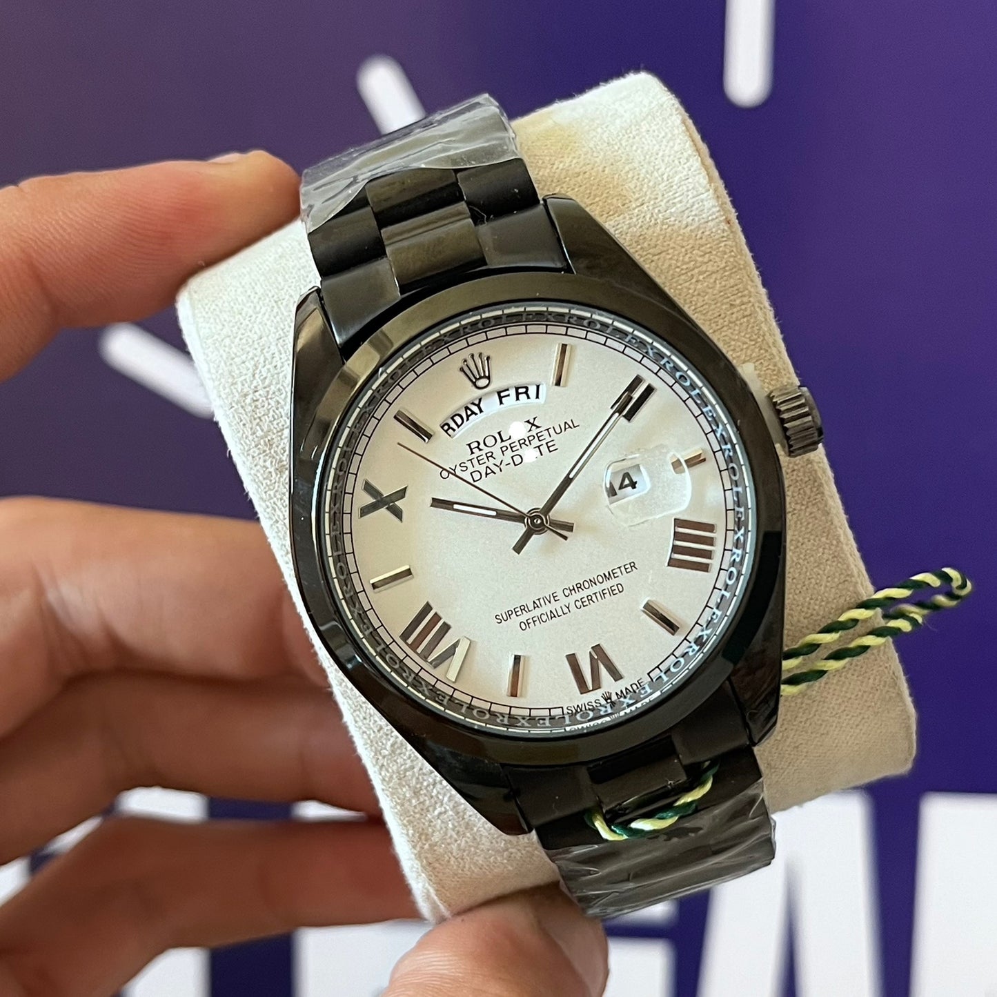 Montre rlx DAY BLACK..