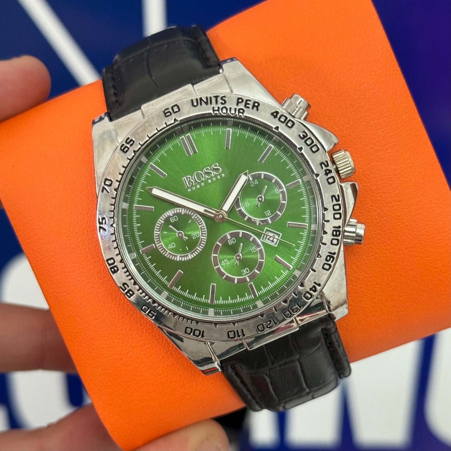 Montre BOSS cuire avec box