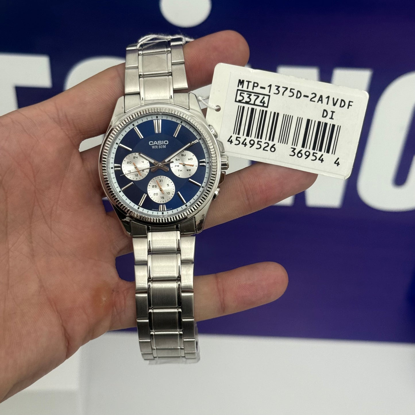 CASIO MTP 5374 BLEU ORIGINAL