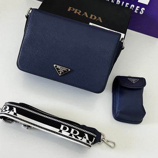 Sacoche PRADA bleu nuit classique 🇨🇳