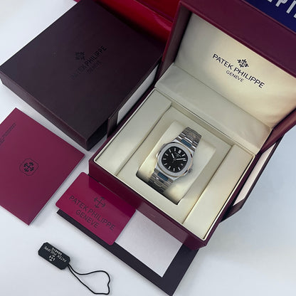 Montre PATEK nautilus mecanique HAUTE GAMME NOIR